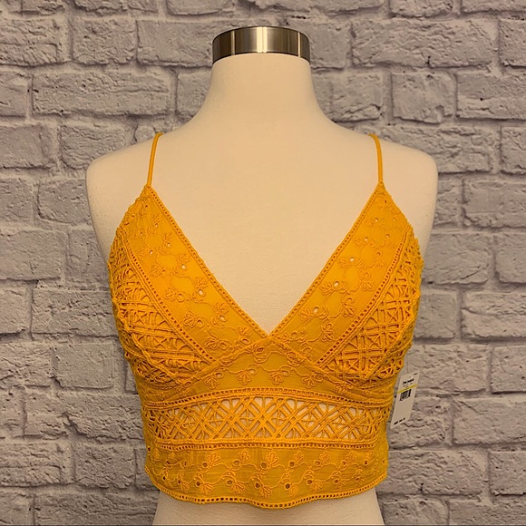 🎉HP🎉 Free People Intimately Carina Mango Bralet - Picture 2 of 10